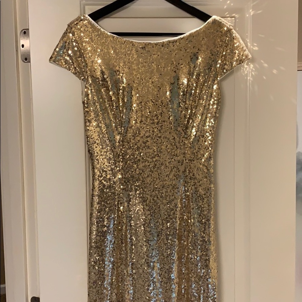 Gold Bridesmaids dress